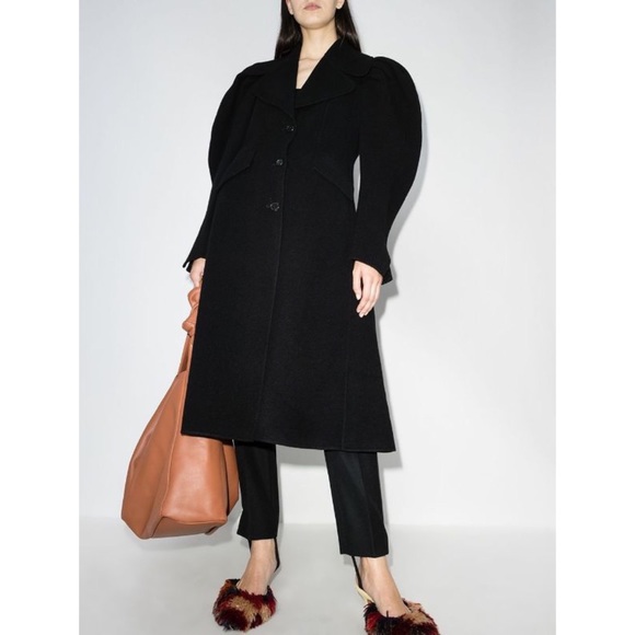 Runway JW Anderson 100% Wool puff-sleeve coat UK6/US2 - Picture 8 of 12